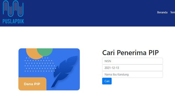 cek dana pip