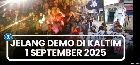 Ribuan massa turun ke jalan dalam demo 1 September 2025 di Jakarta menuntut kenaikan upah dan menolak regulasi baru.