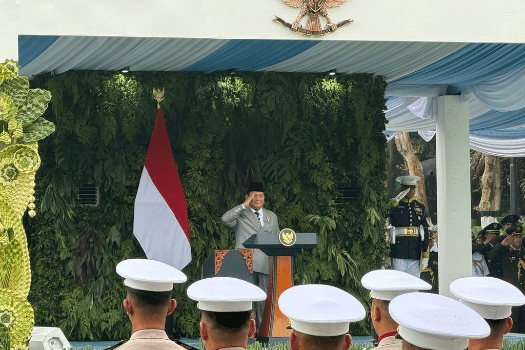 Prabowo Pimpin Upacara Kesaktian Pancasila di Lubang Buaya
