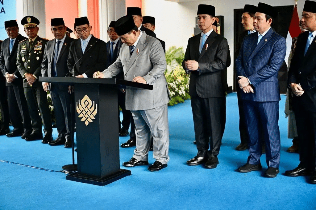 Prabowo Pimpin Upacara Kesaktian Pancasila di Lubang Buaya